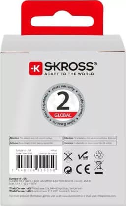 Adaptor priza EU - USA Skross 1.500203-E 4