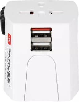 Adaptor priza Skross Universal cu 2 porturi USB 2