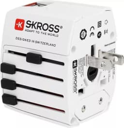 Adaptor priza Skross Universal cu 2 porturi USB 3