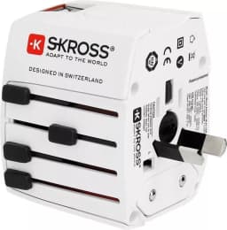 Adaptor priza Skross Universal cu 2 porturi USB 4