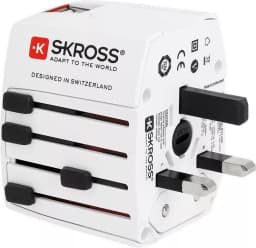 Adaptor priza Skross Universal cu 2 porturi USB 5