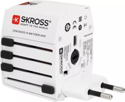 Adaptor priza Skross Universal cu 2 porturi USB 6