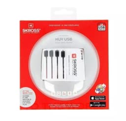 Adaptor priza Skross Universal cu 2 porturi USB 7