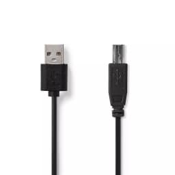 Cablu USB 2.0 Nedis USB-A tata - USB-B tata 2m 1