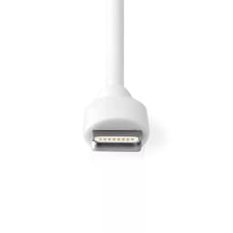 Incarcator auto 12V - Apple Lighting 2.4A certificat MFi alb 1m Nedis 2