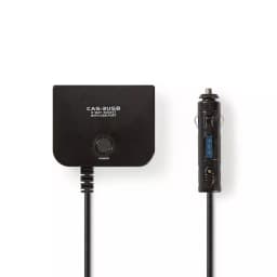Multiplicator bricheta auto cu 3 iesiri 12V 4A +USB Nedis 1