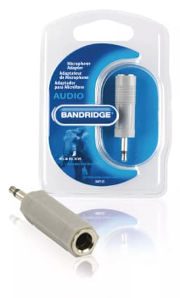 Adaptor Jack 3.5 mm mono tata - 6.35 mm mono mama Bandridge 3