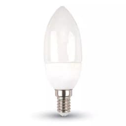 Bec LED 5.5W E14 P45 3000K alb cald lumanare 470lm CHIP SAMSUNG V-TAC 1