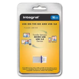 Flash Drive USB 2.0 16GB +micro USB OTG INTEGRAL 2