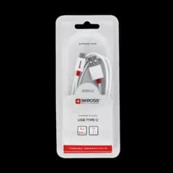 Cablu USB - 2in1 Lightning micro USB alb 1m Skross Essentials Line 2