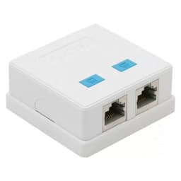 Priza dubla de perete 8P8C FTP Cat5 2x RJ45 1