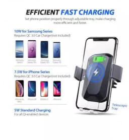Incarcator auto wireless Slick Well 10W automat 4