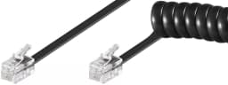 Cablu telefonic receptor spiralat 2m RJ10 4P4C Goobay 1