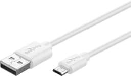 Incarcator de retea dual 2x USB cu cablu micro USB 2.4A alb Goobay 4