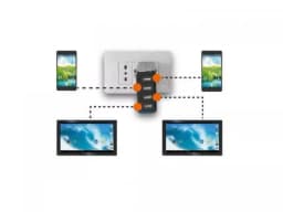 Alimentator USB 230V TA 480 USB 4 iesiri 4.8A negru Trevi 2
