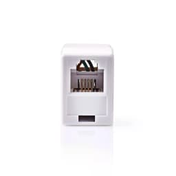 Cuplaj modular Nedis RJ11 mama - RJ11 mama alb 1