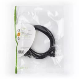 Cablu alimentare Euro cotit tata - 2 Pini IEC-320-C7 cotit 2m Nedis 3