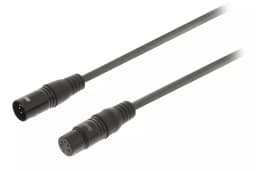 XLR Digital cable XLR 5 Pini tata - XLR 5 Pini mama 3m Gri Sweex 1