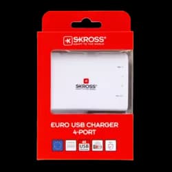 Stecher Skross EU cu 4 porturi USB alb 3x 1A 1x 2.4A 2