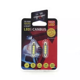Set 2 becuri LED 12V 3W 72lm SOFIT 39mm CANBUS plafoniera CARGUARD 3