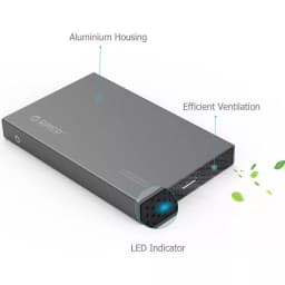 Rack HDD USB 3.0 Tool Free 2.5 inch SATA argintiu Orico 2518S3 3