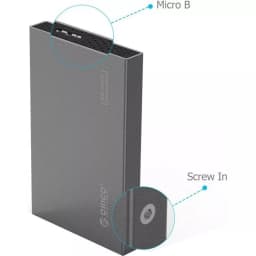Rack HDD USB 3.0 Tool Free 2.5 inch SATA argintiu Orico 2518S3 2