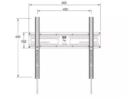 Suport TV LCD de perete 23"-60" fix cu snur Well TVS-LCD-FXS60P-WL 2