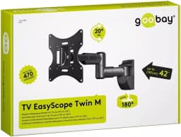 Suport TV EASYSCOPE 43-107cm 30Kg 2 brate GOOBAY 4