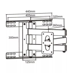 Suport Plasma / LCD negru Cabletech 2