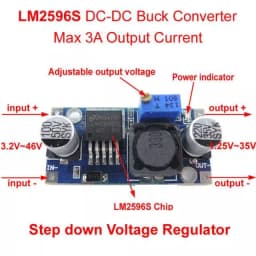 Modul DC-DC STEP DOWN LM2596 intrare 3-35V 3A iesire 1.5-33V LM2596S 3