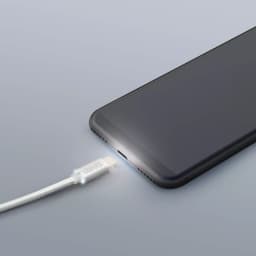 Cablu de date USB type C 1m argintiu cu iluminare LED rosu delight 2