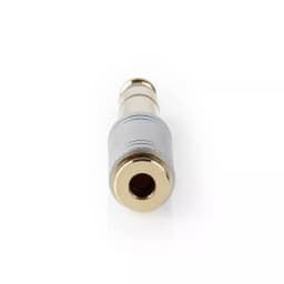Adaptor Audio JACK 6.35 mm tata - JACK 3.5 mm mama metal argintiu Nedis 2