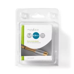 Adaptor audio MONO JACK 6.35 mm tata - RCA mama gri Nedis 3