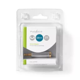 Adaptor Stereo JACK 3.5 mm tata - 6.35 mm mama metal NEDIS 4