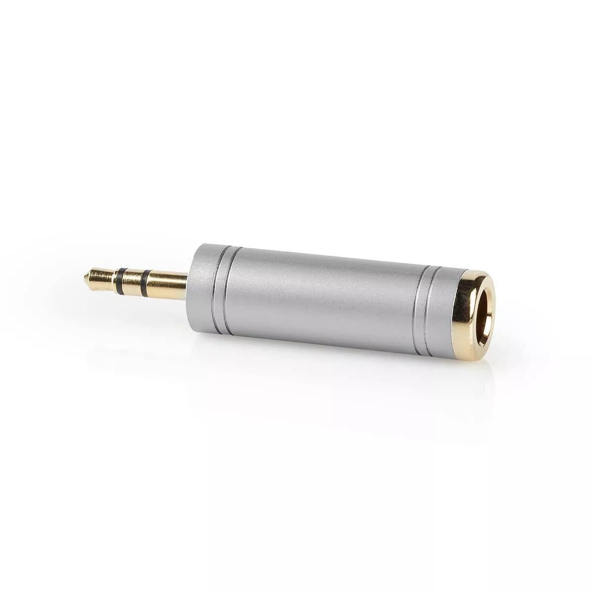 Adaptor Stereo JACK 3.5 mm tata - 6.35 mm mama metal NEDIS