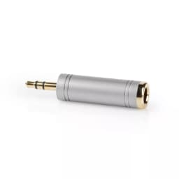 Adaptor Stereo JACK 3.5 mm tata - 6.35 mm mama metal NEDIS 1