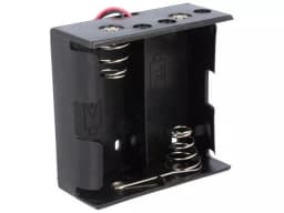 Suport baterii 2x D R20 cu terminal cablu 150mm COMF BH-121-1A 2