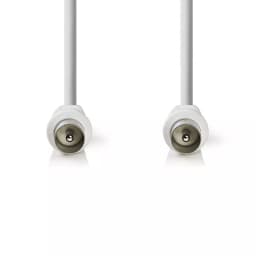 Cablu antena coaxial tata - coaxial tata 5m alb NEDIS 2