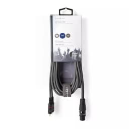 Cablu audio stereo XLR 3-Pini mama - 2x RCA tata 3m gri NEDIS 3