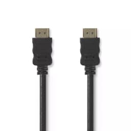 Cablu HDMI tata - HDMI tata cu Ethernet 0.5m Nedis 1