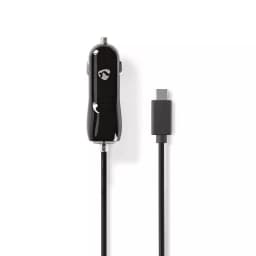 Incarcator auto bricheta cu USB Type C 3A 15W negru Nedis 1