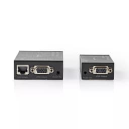 Adaptor prelungitor VGA Full HD +audio prin cablu UTP Nedis 4