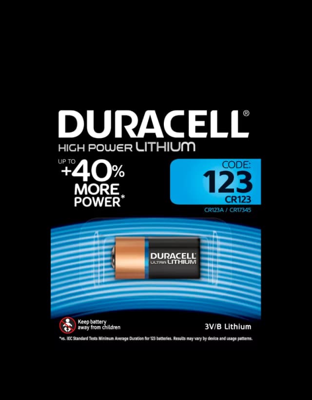 Baterie DURACELL CR123 3V LITIU 16.8x3.45mm