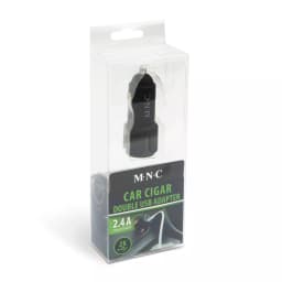 Adaptor de la bricheta 2x USB 2.4A negru M'N'C 3