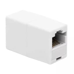 Adaptor prelungitor RJ45 8P8C Cat5 soclu - soclu conexiunea drept alb 1