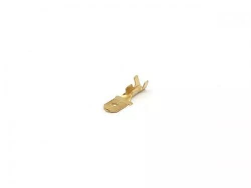 Papuc terminal plat tata neizolat 6.3x8mm din alama 1.5-2.5 mm