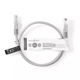 Cablu UTP Nedis Cat5e mufat 0.5m patch cord gri 3