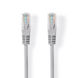 Cablu UTP Nedis Cat5e mufat 0.5m patch cord gri 1