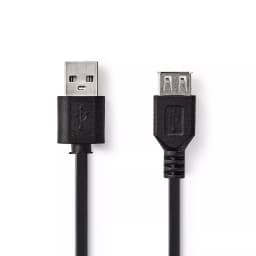 Cablu Nedis USB 2.0 A tata - USB A mama 2m 1