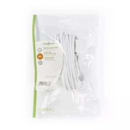 Cablu extensie telefonie RJ11 tata - RJ11 mama 10m alb Nedis 3